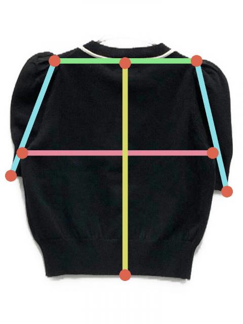中古・古着通販】Bibiy. (ビビィ) LILY RIBBON CARDIGAN BLACK