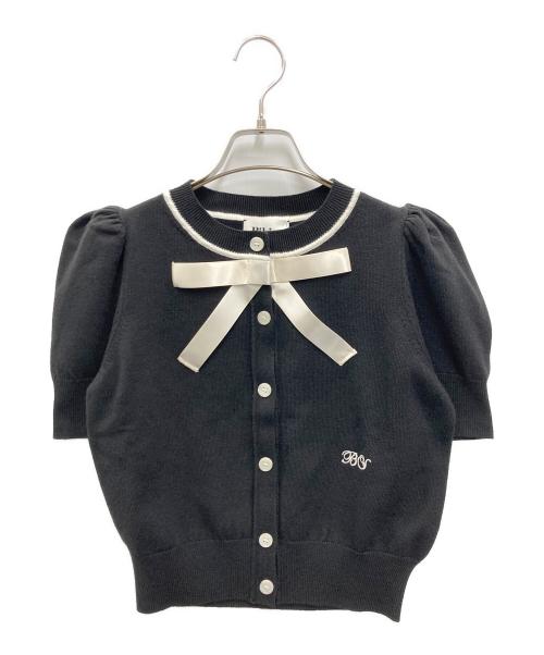中古・古着通販】Bibiy. (ビビィ) LILY RIBBON CARDIGAN BLACK