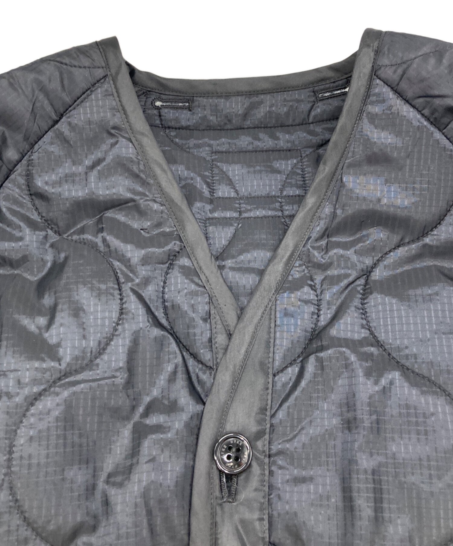中古・古着通販】HYKE (ハイク) QUILTED LINER COAT ブラック サイズ:M