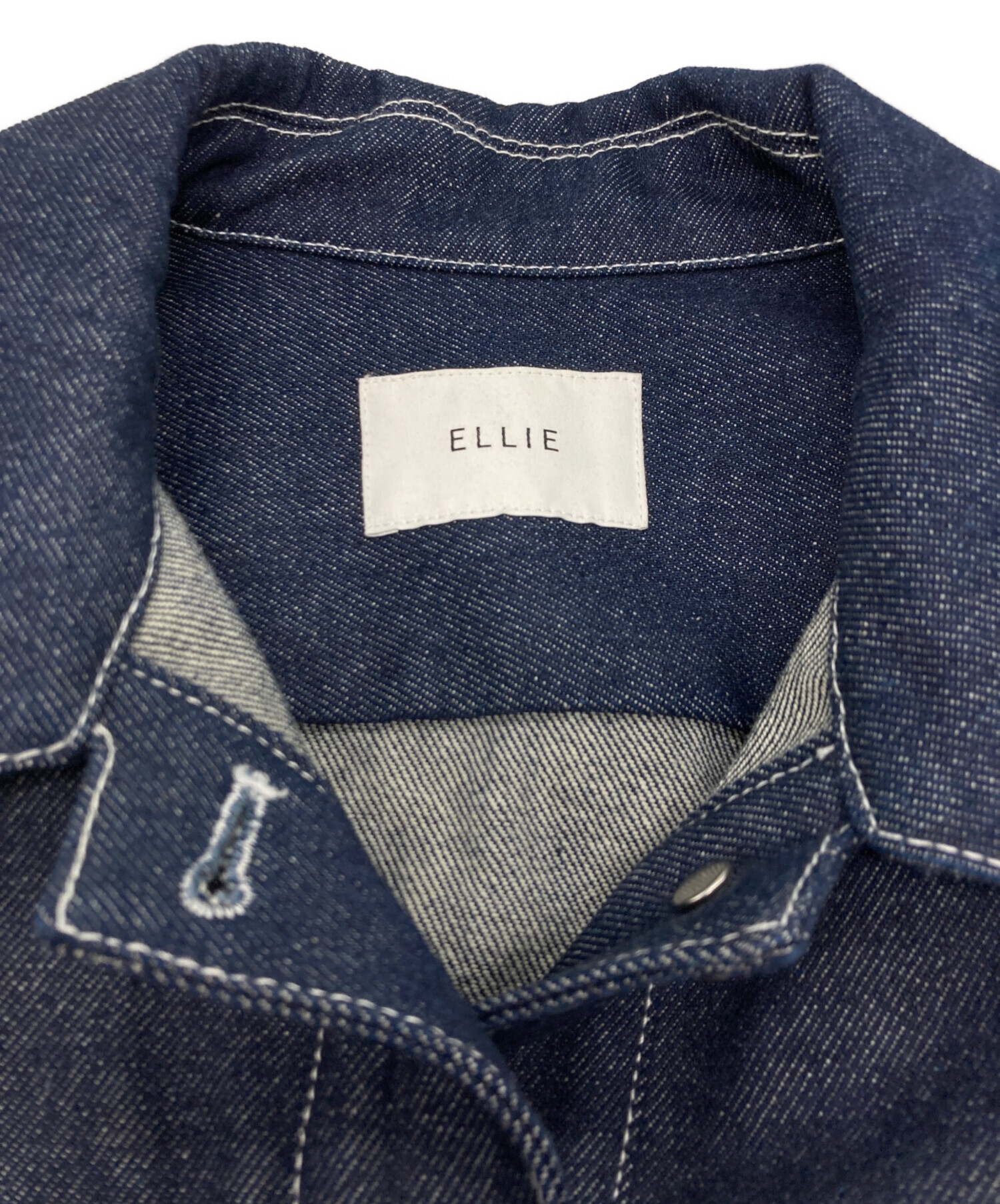 中古・古着通販】ELLIE (エリー) フレアデニムジャケット インディゴ 