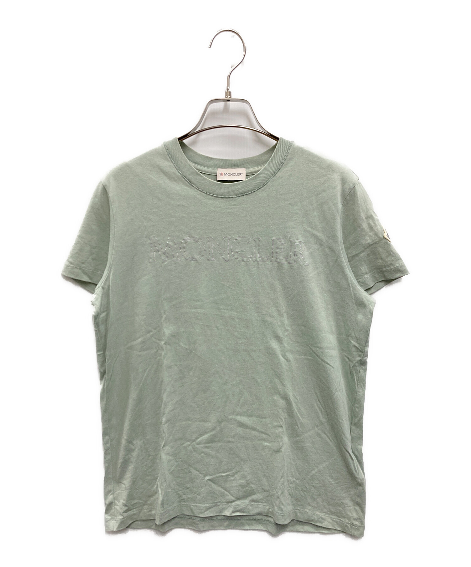 【新品未使用】MONCLER オリーブグリーンTシャツ 中古・古着通販】MONCLER (モンクレール) SS T-SHIRT ミントグリーン
