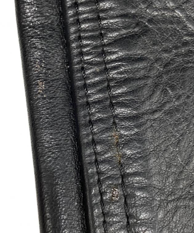 中古・古着通販】VANSON (バンソン) レザーパンツ ブラック サイズ:W28