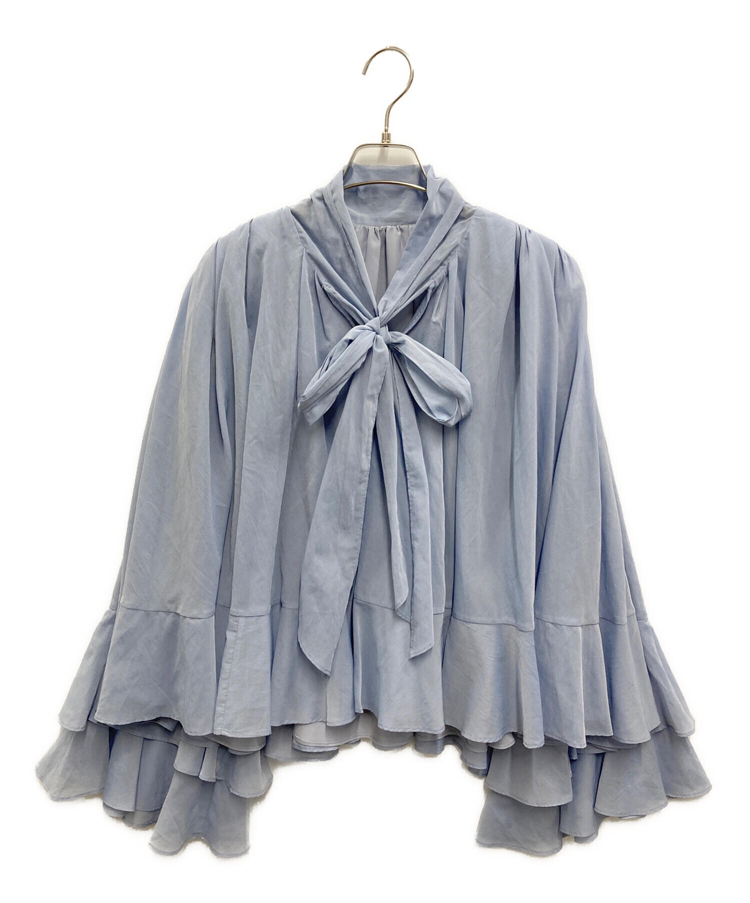 中古・古着通販】THE TOE (ザ・トゥー) Gentian Blouse ブルー サイズ