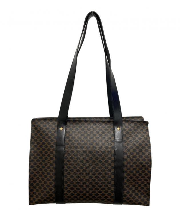 中古・古着通販】CELINE (セリーヌ) マカダム柄トートバッグ ブラウン