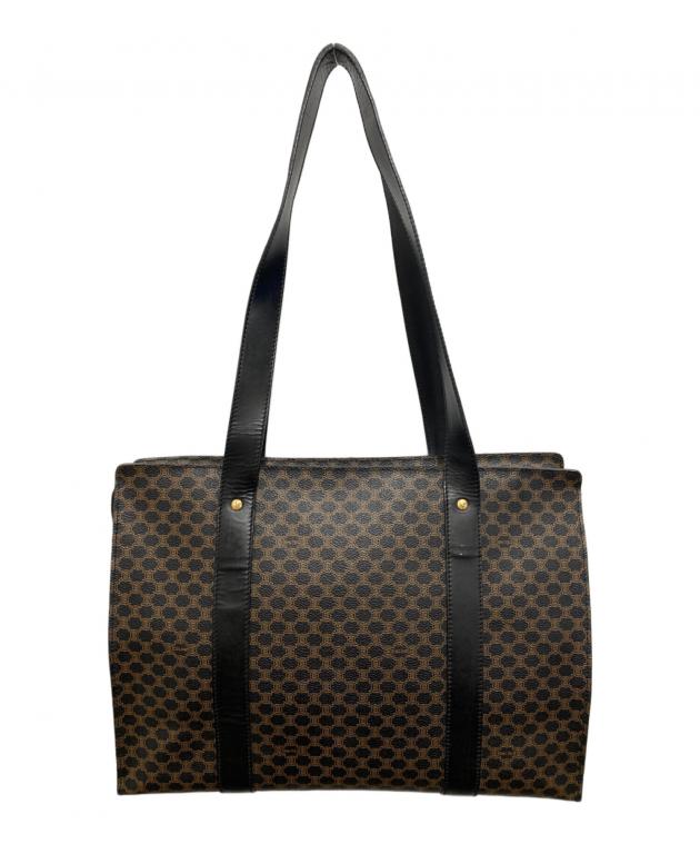 中古・古着通販】CELINE (セリーヌ) マカダム柄トートバッグ ブラウン