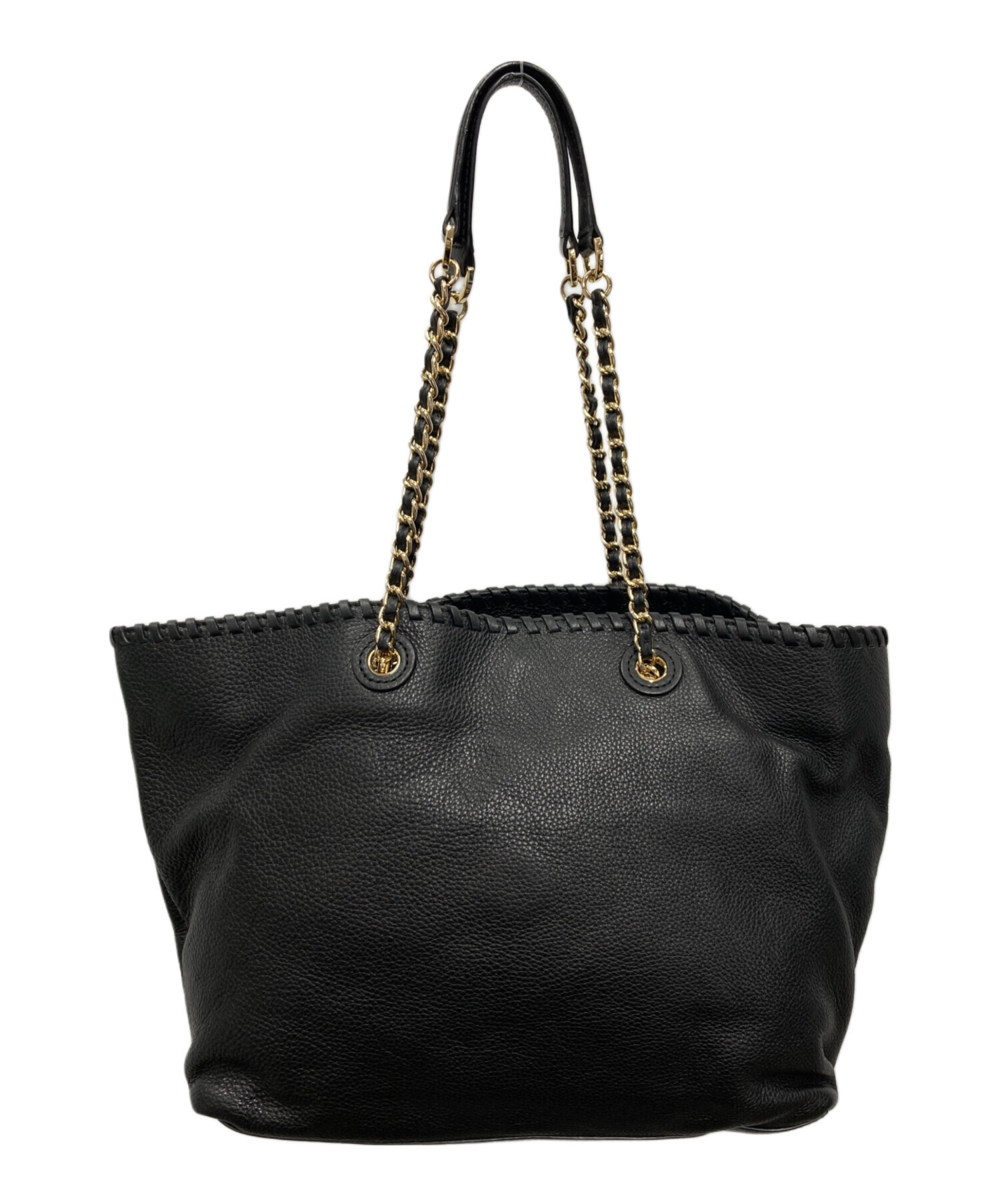 ✨美品✨トリーバーチ　マリオン　キルティング　レザー　トートバッグ　チェーン　黒 中古・古着通販】TORY BURCH (トリーバーチ) マリオンイーストウェスト