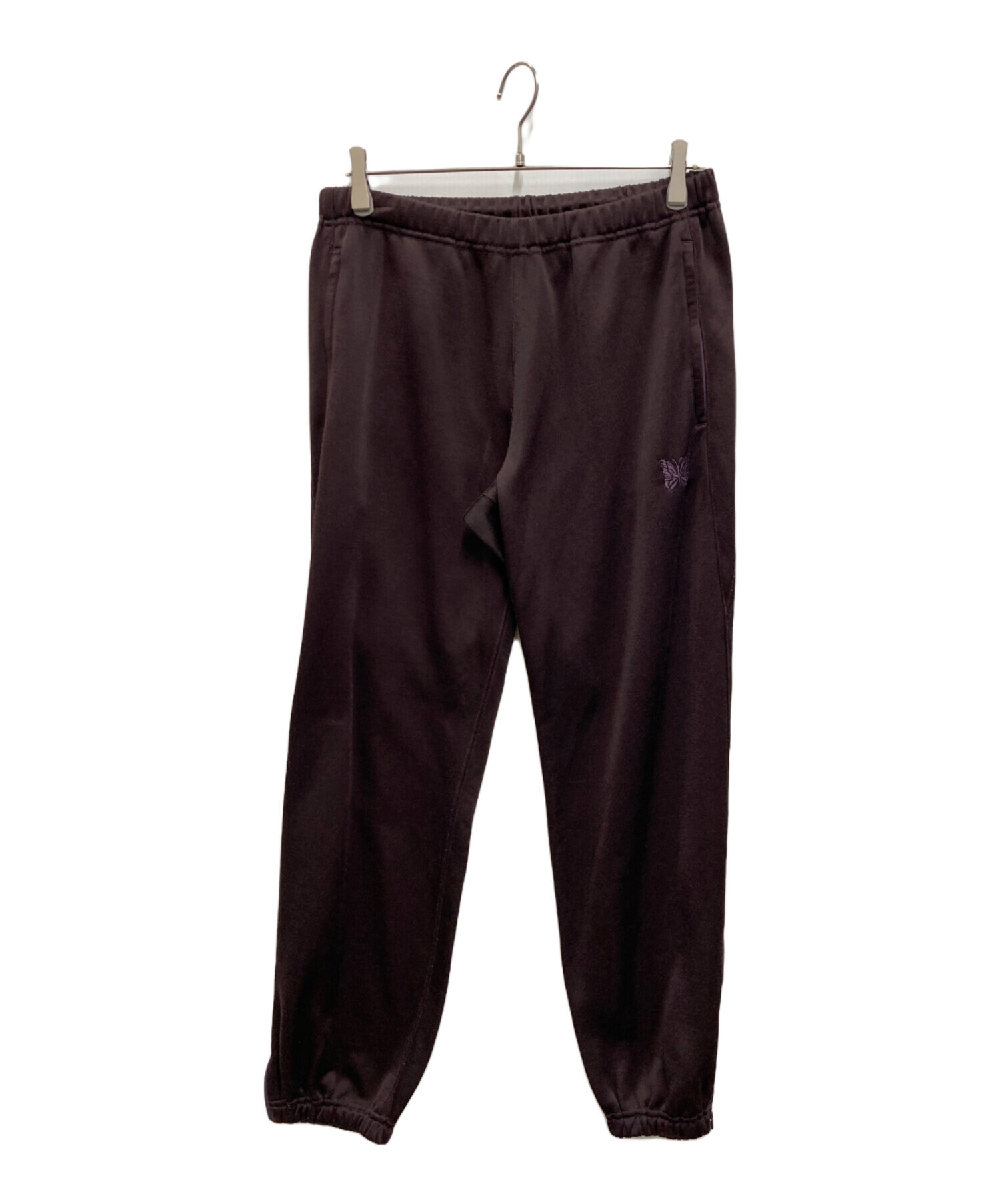 Le4n スウェットパンツ ブラック パープル 中古・古着通販】Needles (ニードルズ) Zipped Sweat Pant - C/PE