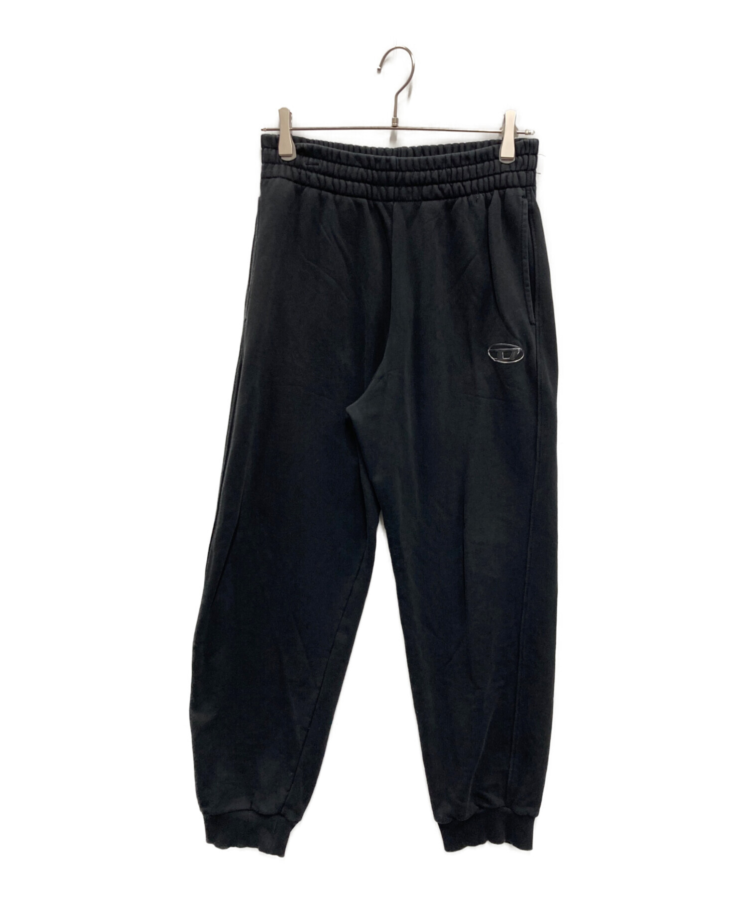 中古・古着通販】DIESEL (ディーゼル) ロゴスウェットパンツ ブラック