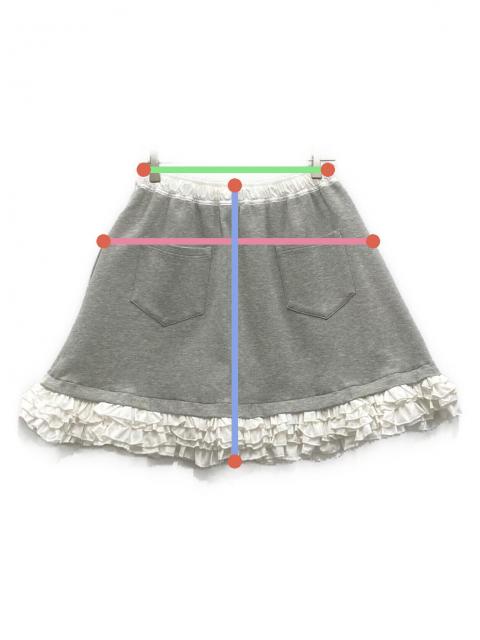 値下げ中　ロージーモンスター　rosymonster　チュールスカート　白S 中古・古着通販】rosy monster (ロージーモンスター) hem frill skirt