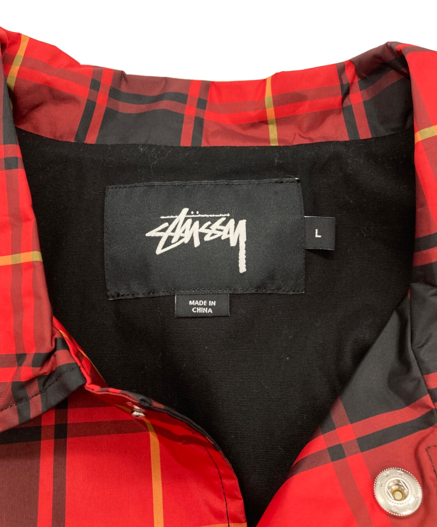 中古・古着通販】stussy (ステューシー) CRUIZE COACH JACKET レッド
