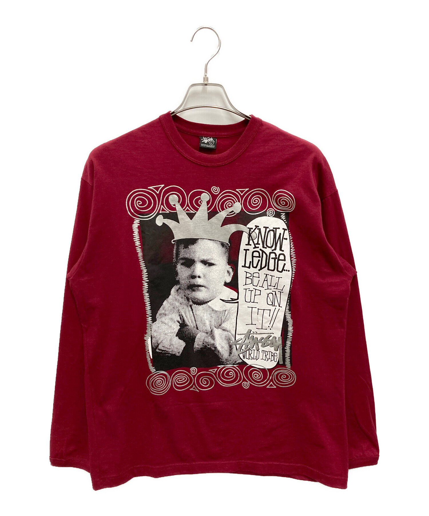 【激レア】ドラゴンOLD Stüssy レッド スウェット トレーナーLサイズ 中古・古着通販】stussy (ステューシー) OLD L/S KIDS レッド サイズ:L