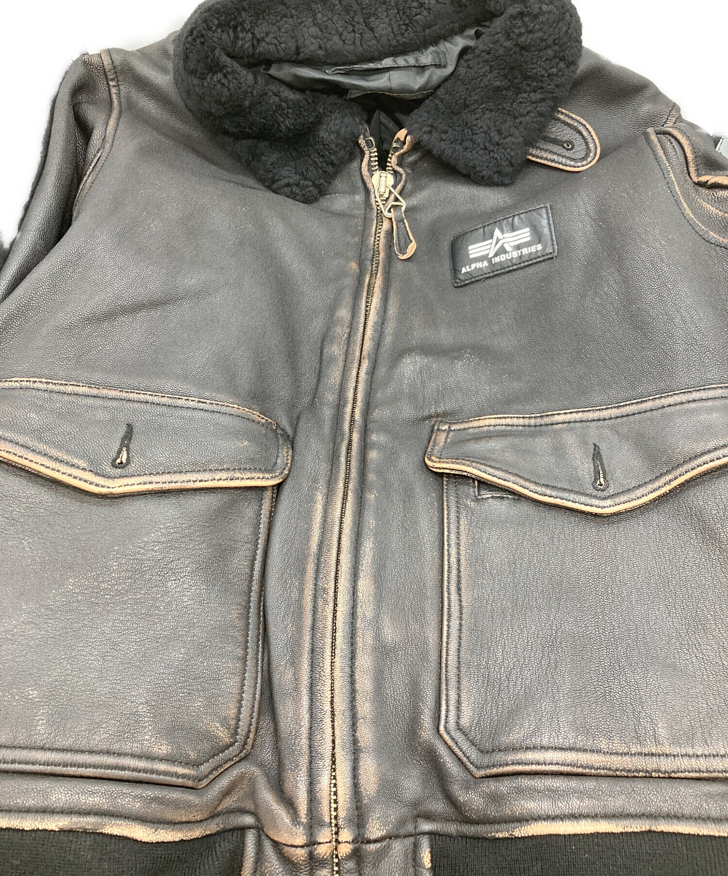 中古・古着通販】ALPHA (アルファ) G-1 フライトジャケット ブラック