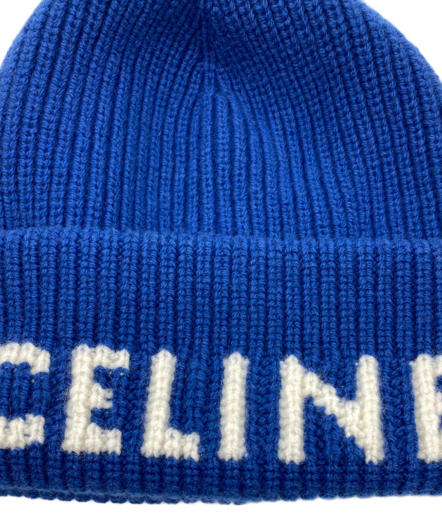 中古・古着通販】CELINE (セリーヌ) カシミヤ混ウール ロゴ リブ