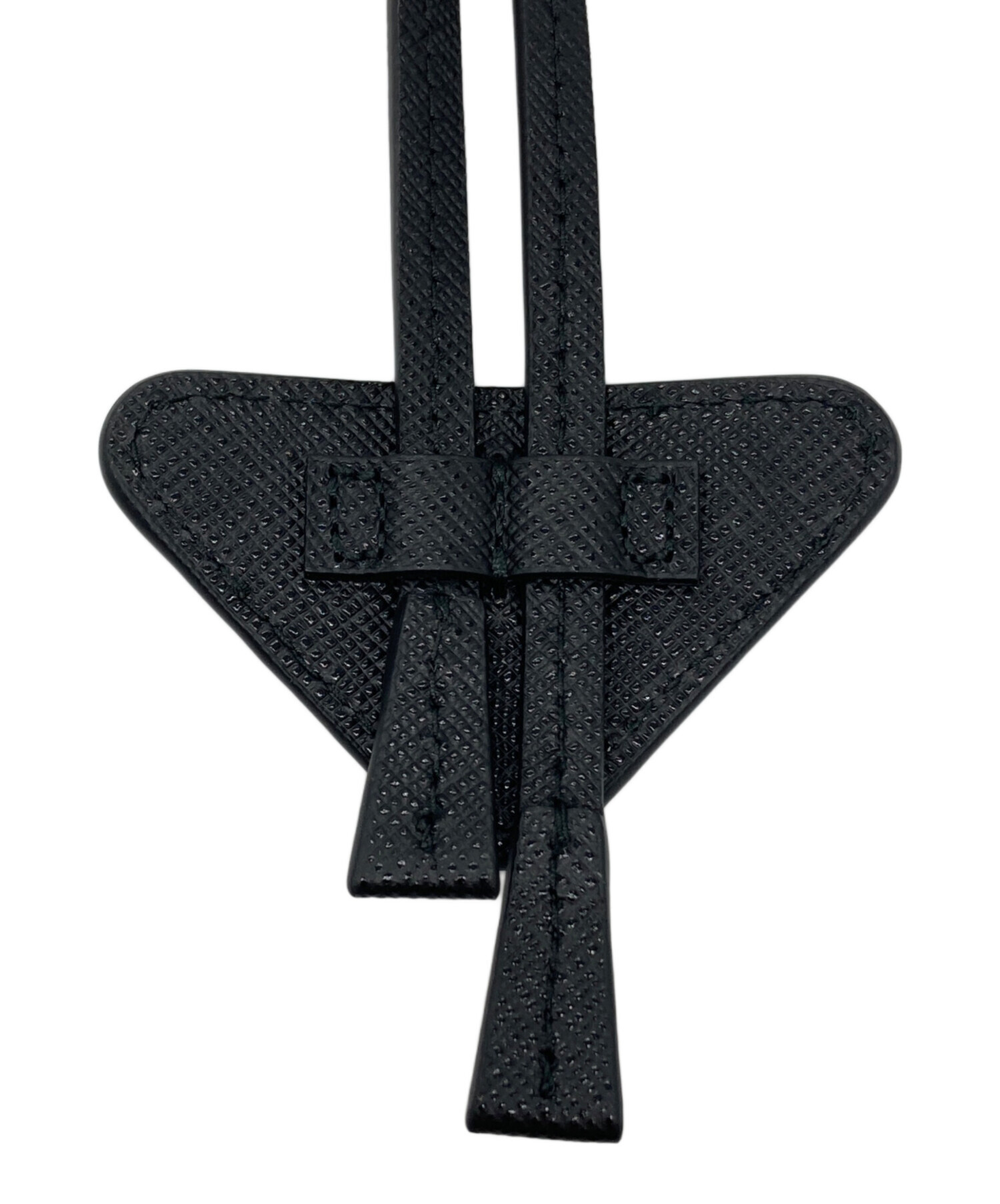 中古・古着通販】PRADA (プラダ) サフィアーノレザーボロタイ ブラック