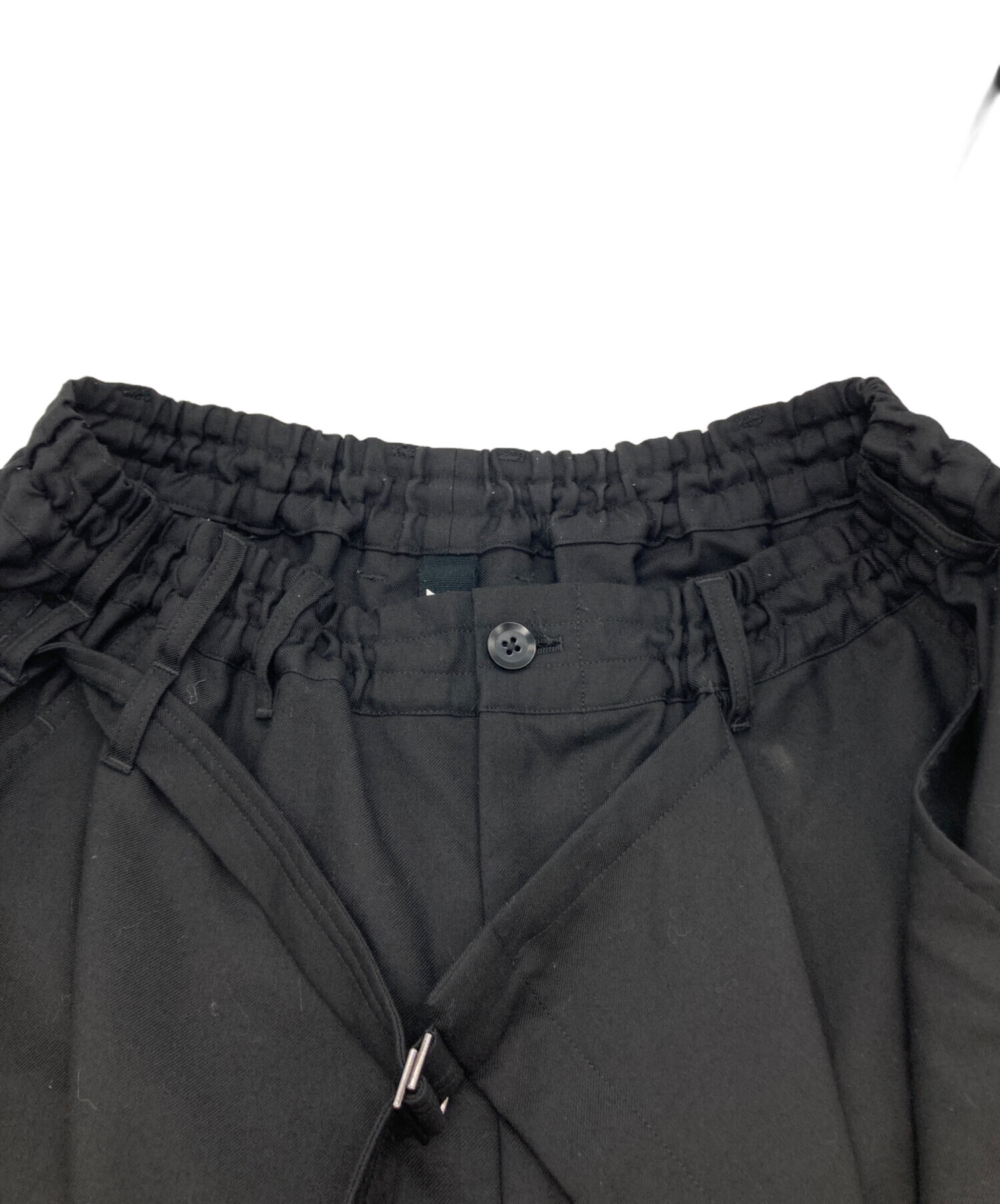 中古・古着通販】GROUND Y (グラウンドワイ) T-W Gabardine Wrap Pants