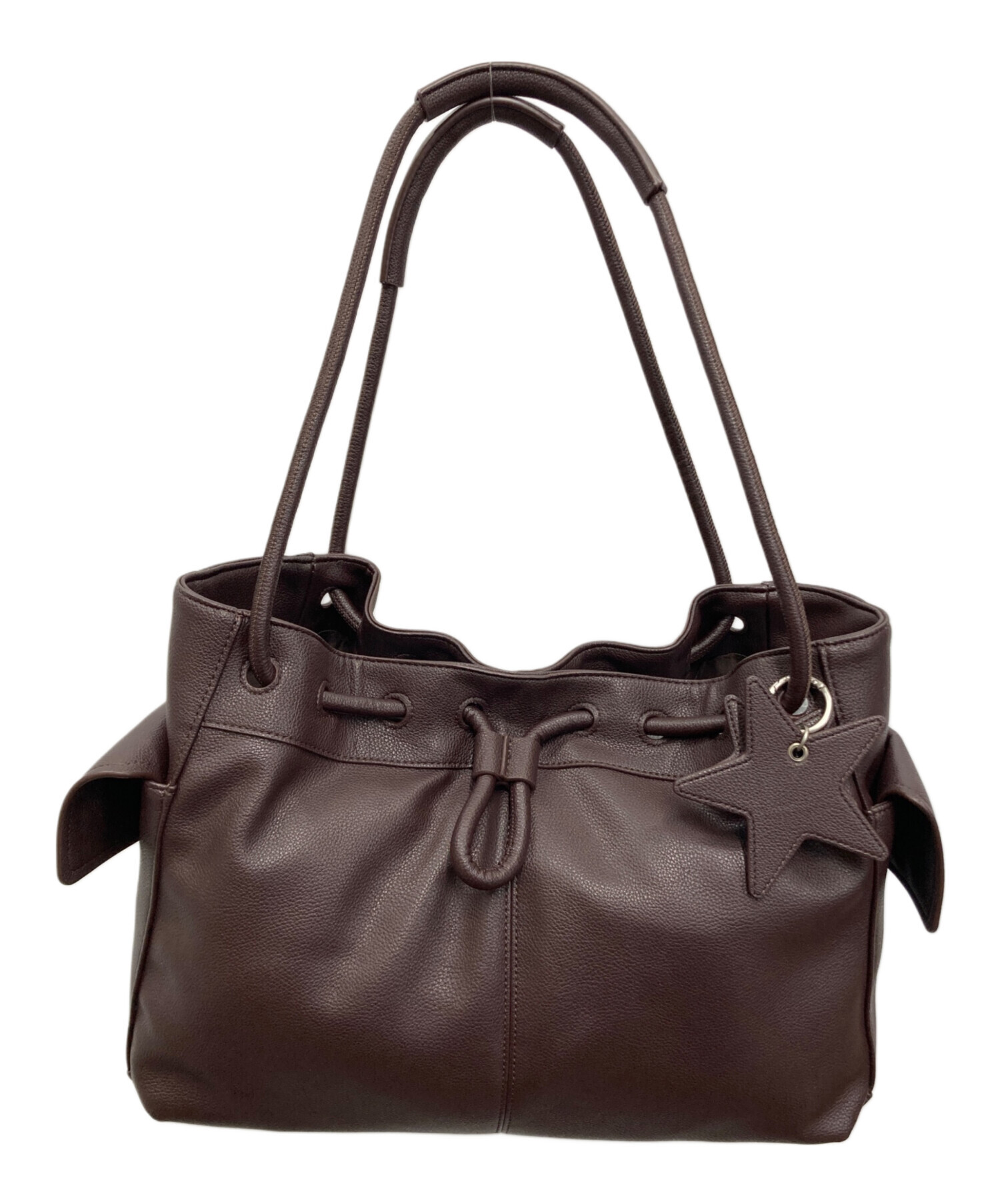 中古・古着通販】ECoDAY (エコデイ) Cozy Drawstring Bag ブラウン