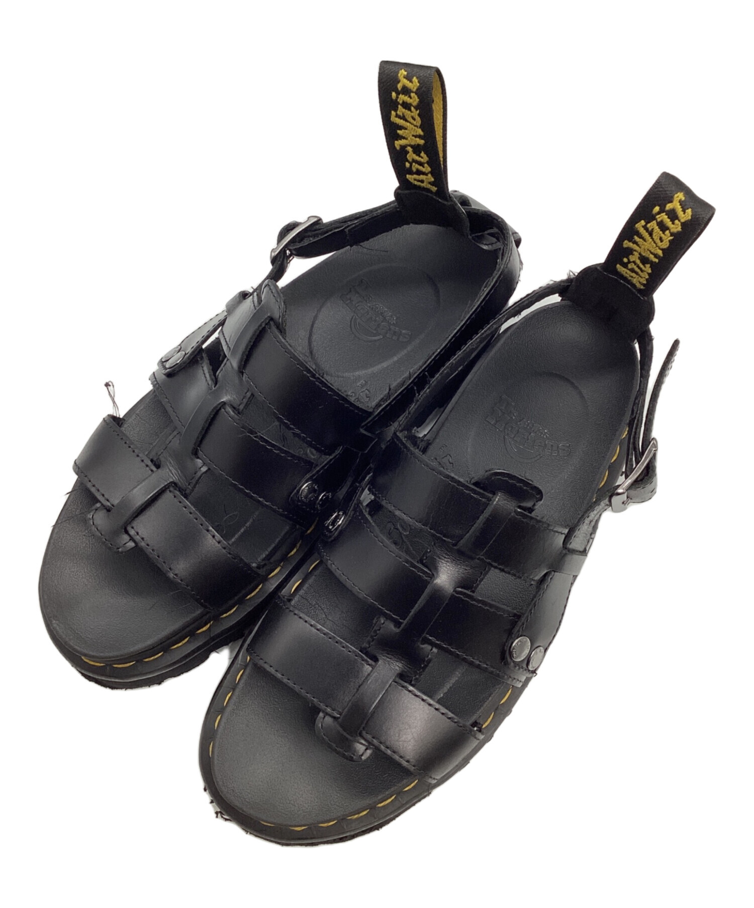 美品 ドクターマーチン TERRY フィッシャーマン サンダル UK6 黒 箱付 中古・古着通販】Dr.Martens (ドクターマーチン) TERRY サンダル