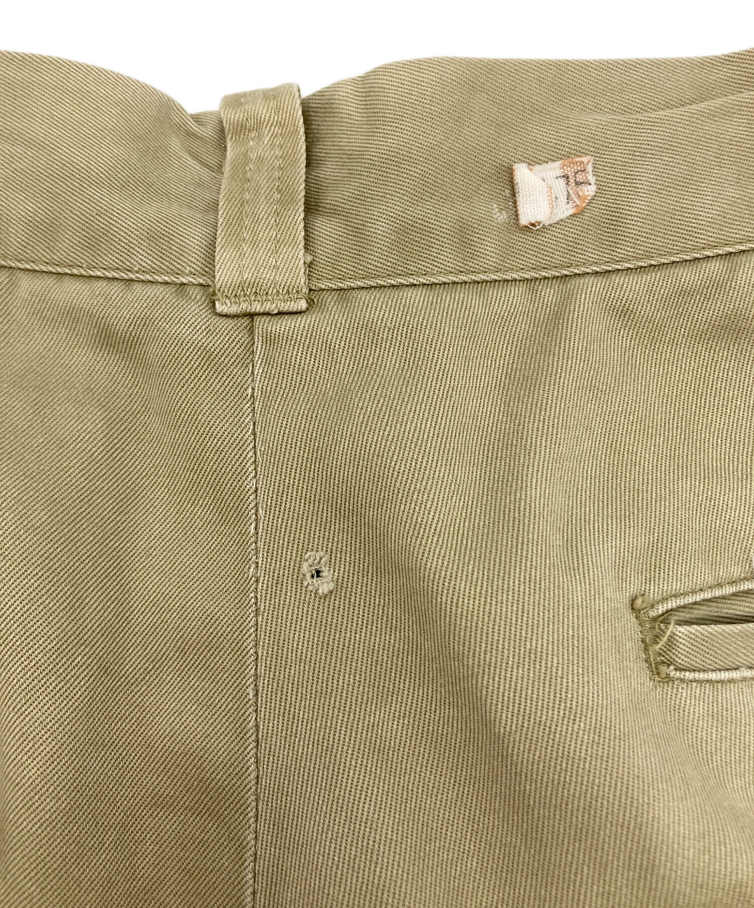 069003 US ARMY PRENTICE ジップ パンツ ベージュ 中古・古着通販】US ARMY (ユーエスアーミー) CHINO TROUSERS PRENTICE