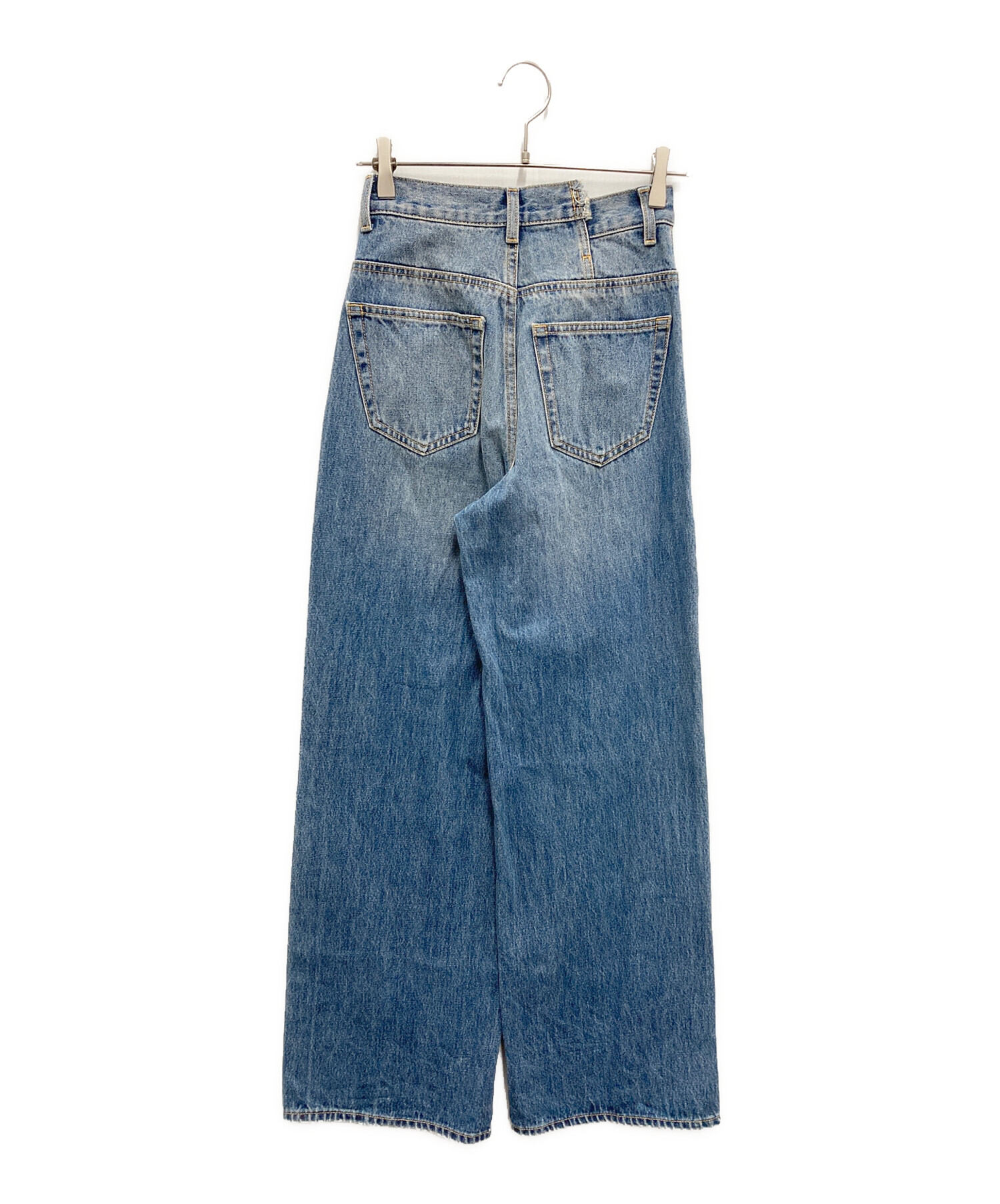 中古・古着通販】moussy (マウジー) CROSS WAIST WIDE ストレート