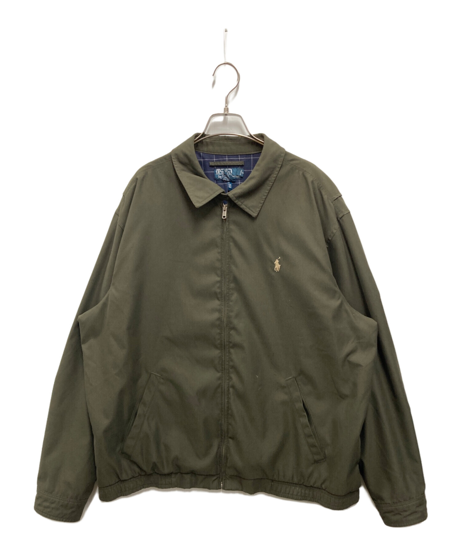 【中古】POLO RALPH LAUREN コーチジャケット カーキ XL 中古・古着通販】POLO RALPH LAUREN (ポロ・ラルフローレン) スイング