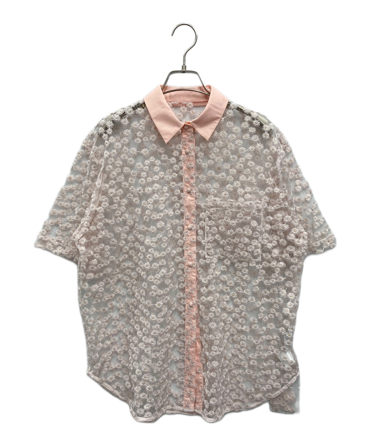 中古・古着通販】bow.a (ボウ・エー) FLORET BLOUSE ピンク サイズ