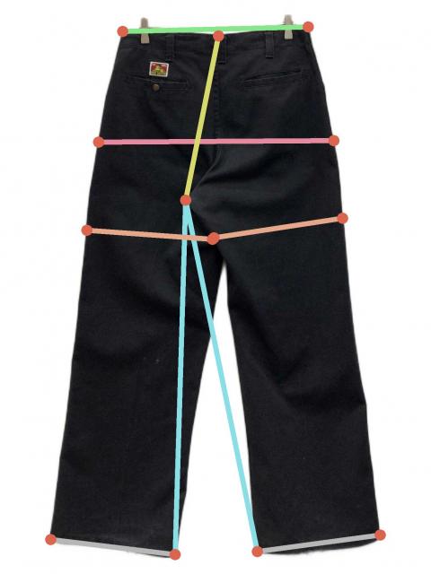 中古・古着通販】BEN DAVIS (ベンデイビス) フリスコパンツ ブラック