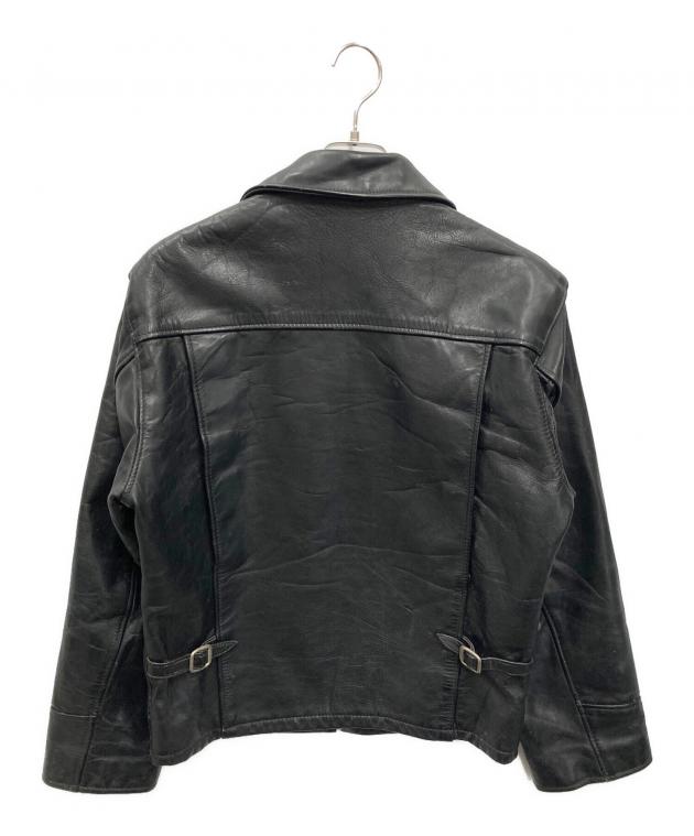 38 Schott レザージャケット ブラック 38 古着 中古・古着通販】Schott (ショット) 【古着】シングルライダース