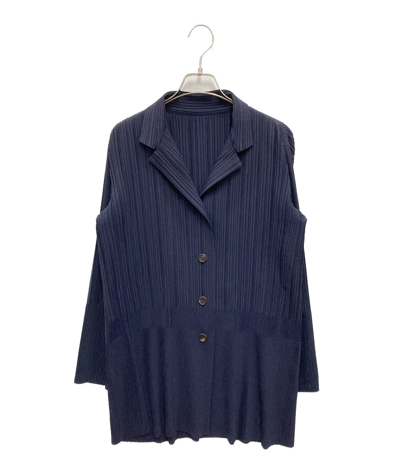 中古・古着通販】ISSEY MIYAKE (イッセイミヤケ) プリーツシャツ