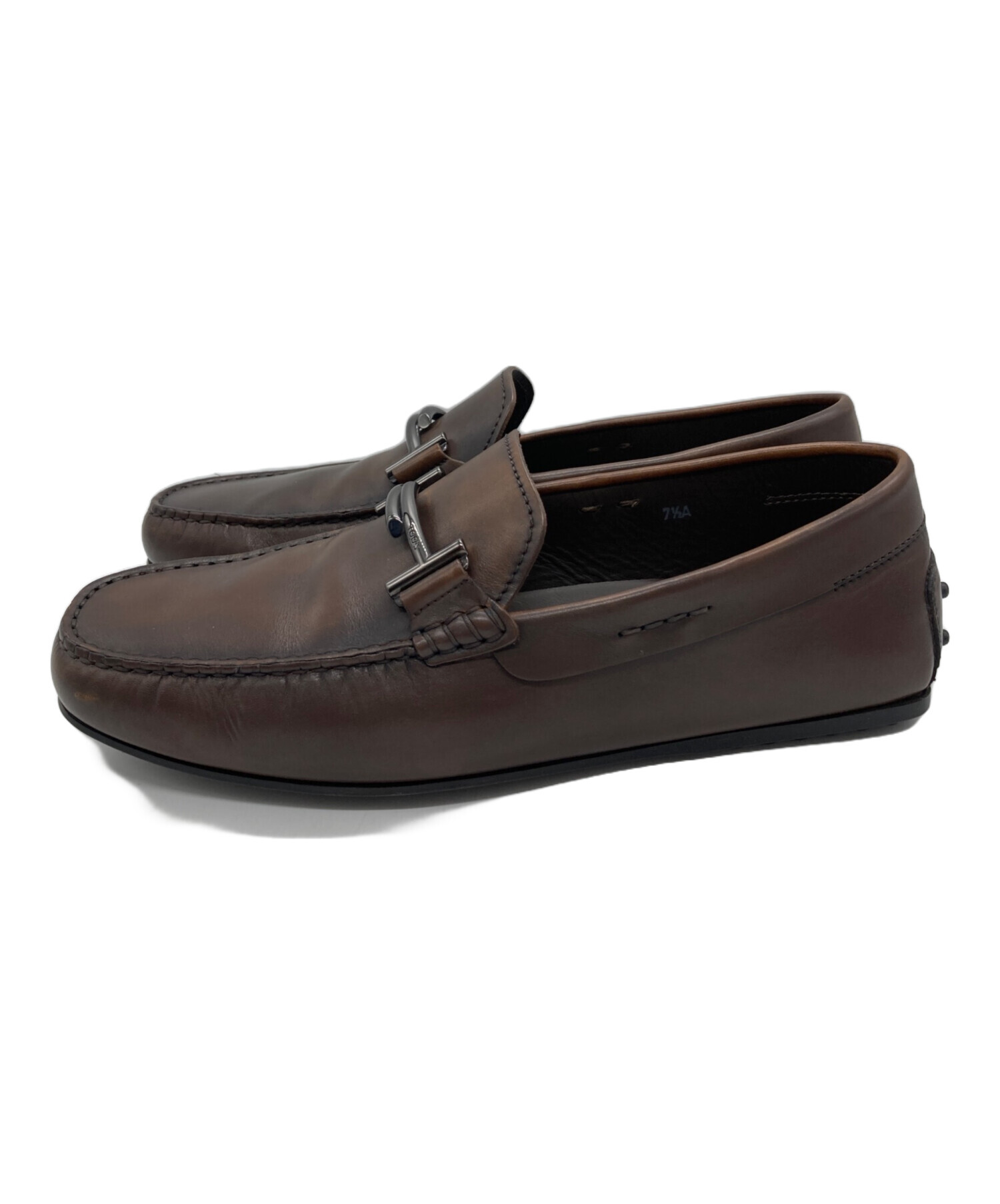 中古・古着通販】TOD'S (トッズ) レザードライビングシューズ ブラウン
