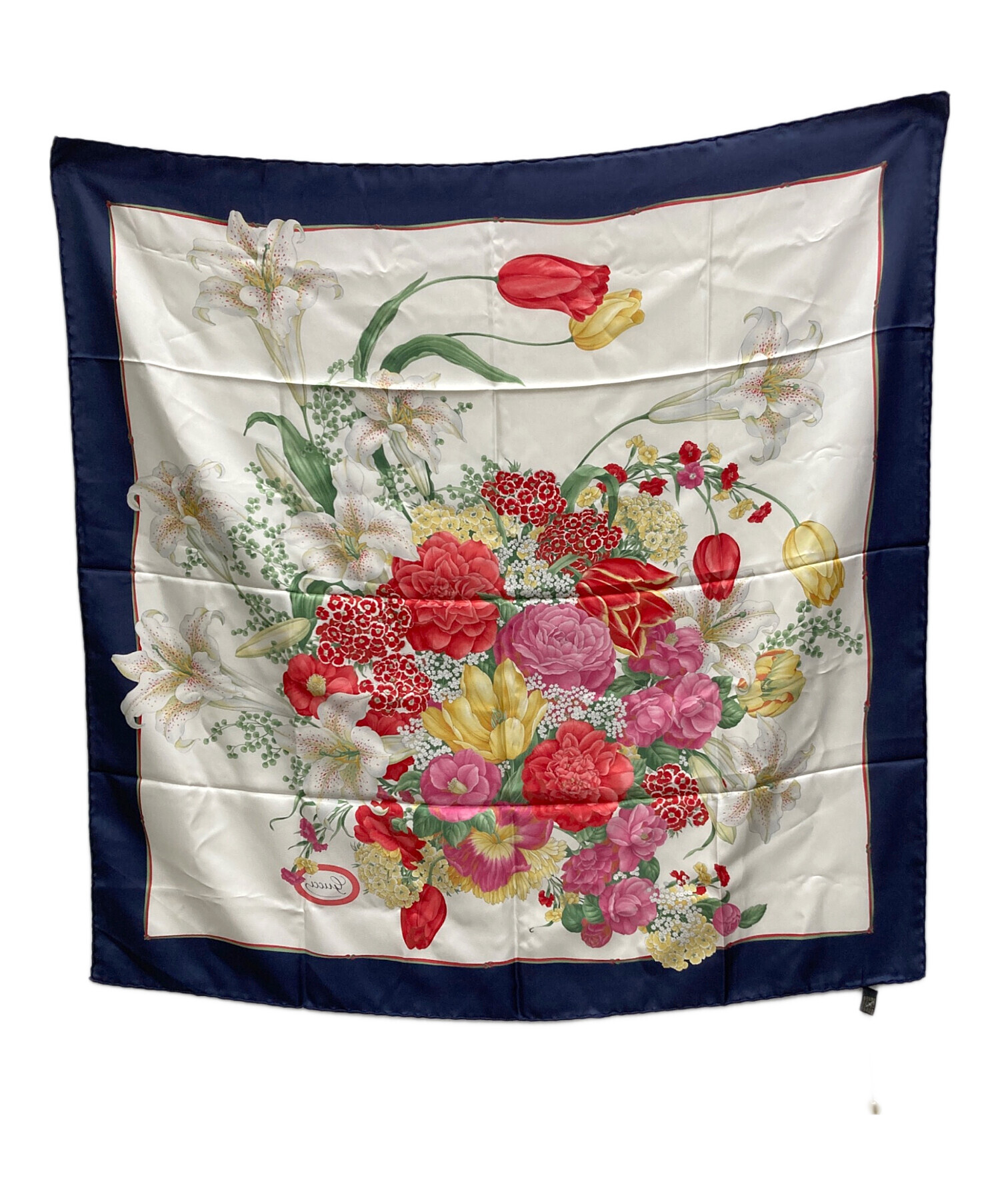 現行品 GUCCI グッチ ネック スカーフ ツイル マルチカラー美品