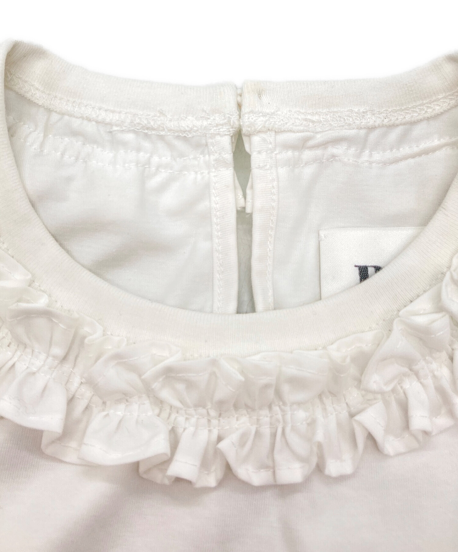 中古・古着通販】Bibiy. (ビビィ) IRIS RUFFLE DRESS ホワイト サイズ