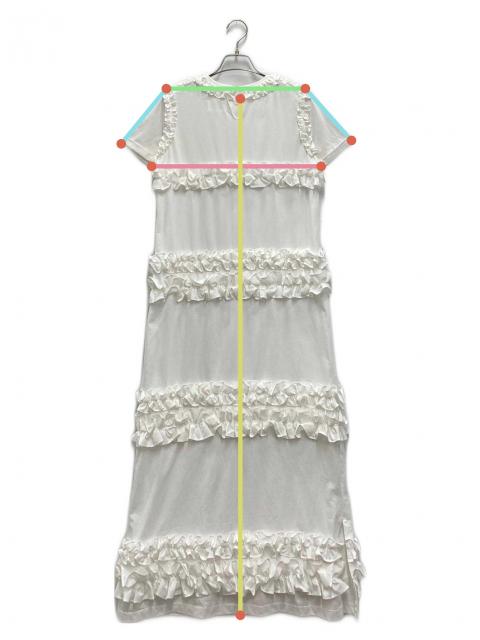 中古・古着通販】Bibiy. (ビビィ) IRIS RUFFLE DRESS ホワイト サイズ