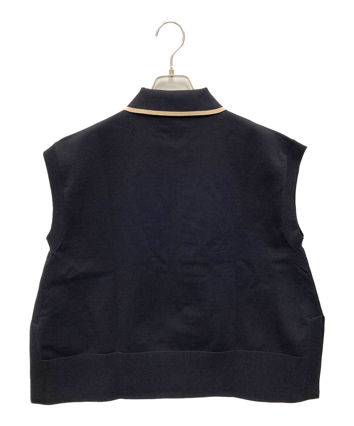【美品】UNITED ARROWS フリルベスト ネイビー 中古・古着通販】UNITED ARROWS (ユナイテッドアローズ) ミニマル