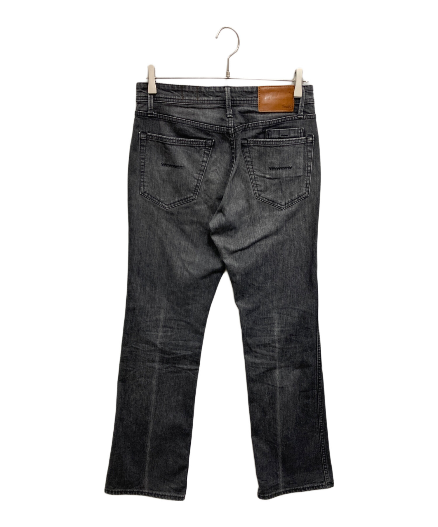 中古・古着通販】YANUK (ヤヌーク) Flare ブラックデニムパンツ 