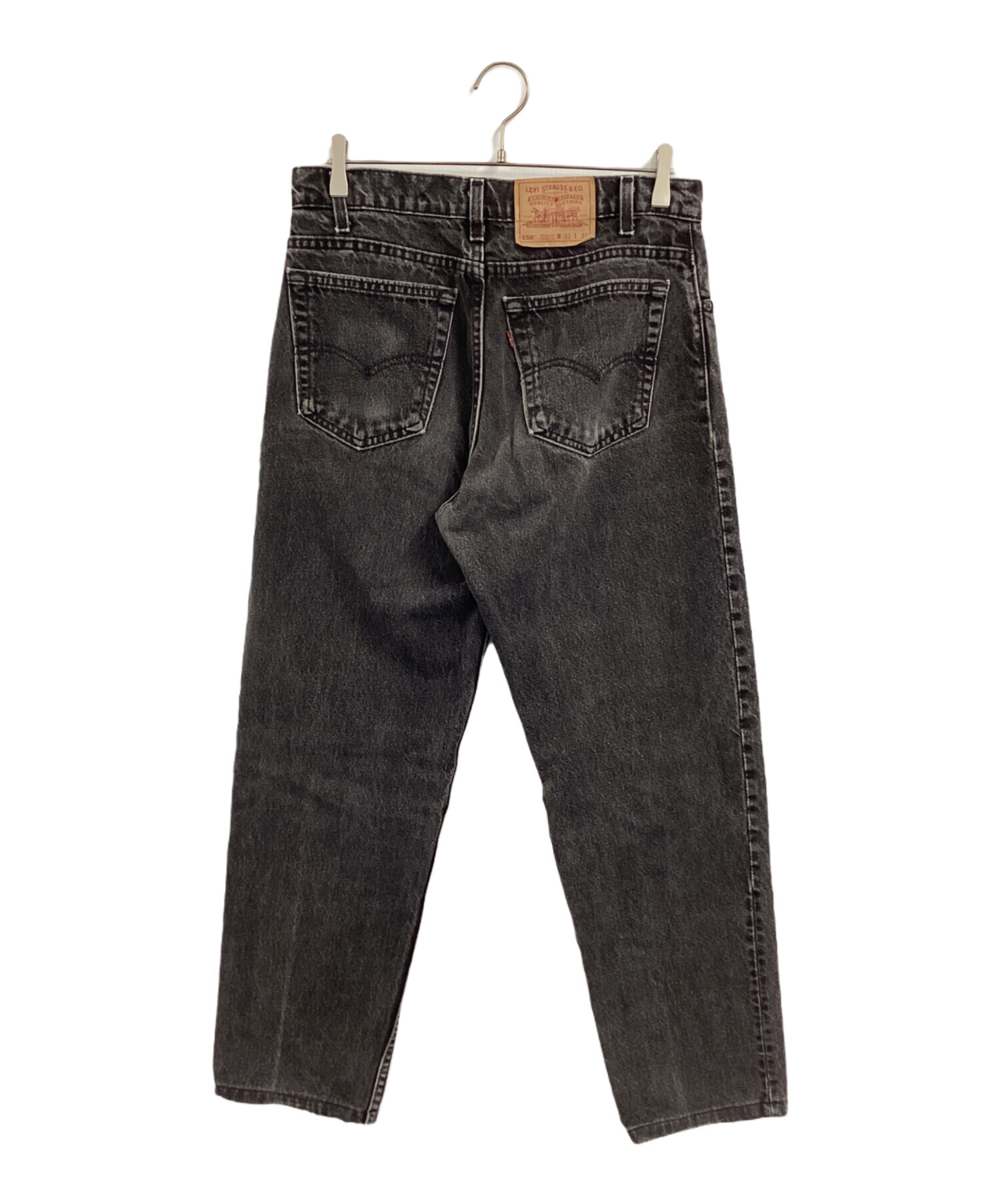 中古・古着通販】LEVI'S (リーバイス) 550 ブラックデニム ブラック