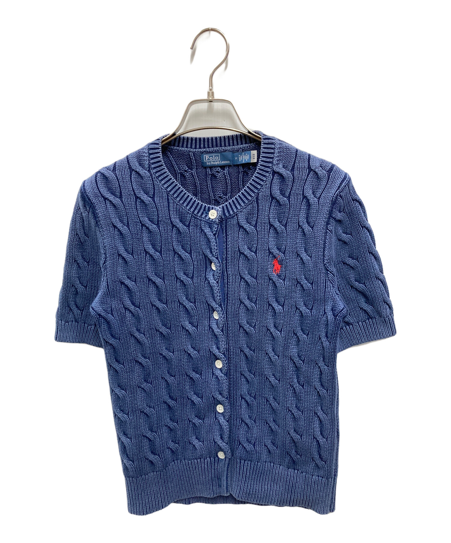値下げ【新品】RALPH LAURENラルフローレン カーディガン 紺色 中古・古着通販】POLO RALPH LAUREN (ポロ・ラルフローレン) ケーブル