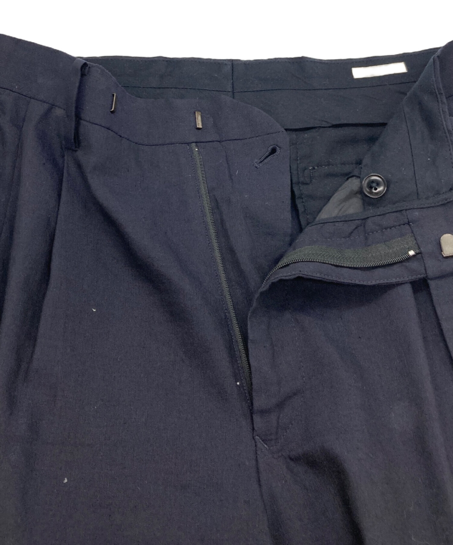 中古・古着通販】COMOLI (コモリ) リネンウール 2タックパンツ