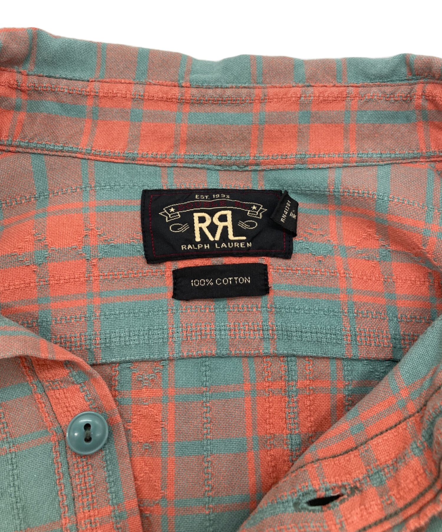 中古・古着通販】RRL (ダブルアールエル) コットンチェックシャツ