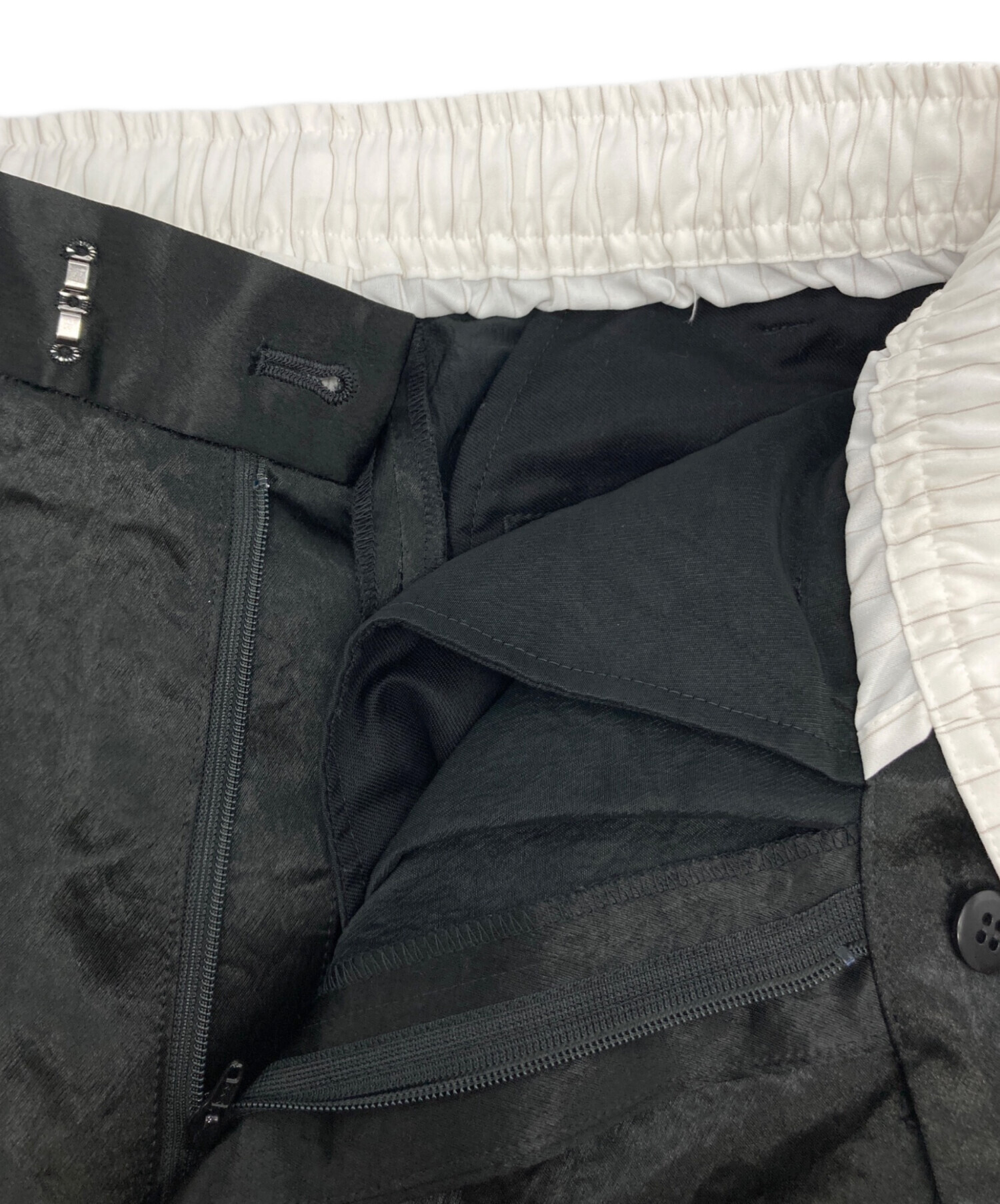 中古・古着通販】cygne (シーニュ) ボクサーレイヤードサテンパンツ
