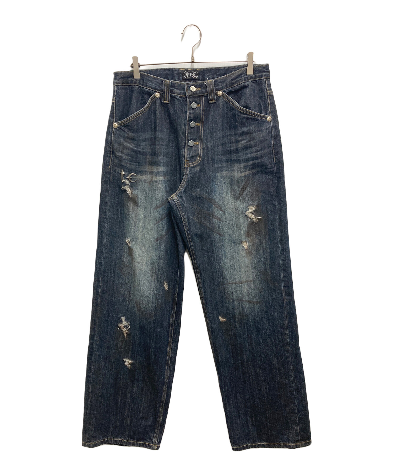 【確実正規品】Thug club デニム 中古・古着通販】THUG CLUB (サグ クラブ) BURN DOWN DENIM PANTS