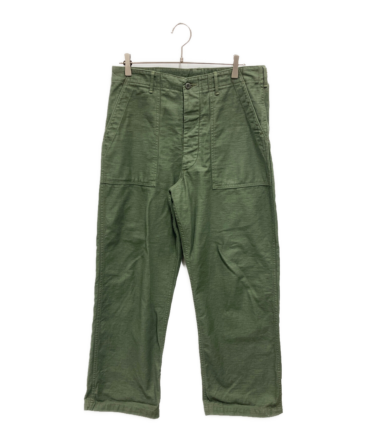 中古・古着通販】orSlow (オアスロウ) ベイカーパンツ オリーブ サイズ
