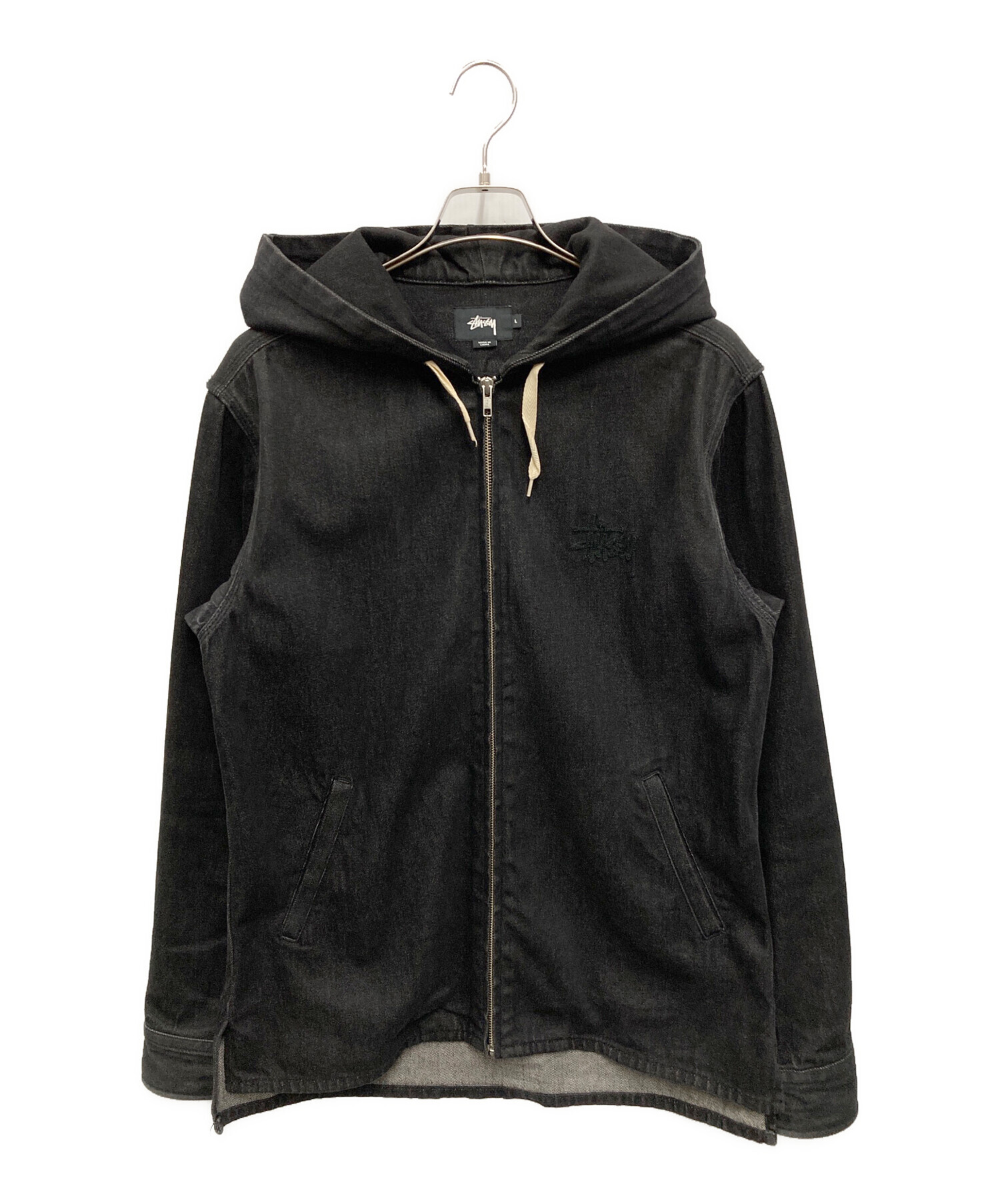 中古・古着通販】stussy (ステューシー) DENIM HOOD ZIP BLOUZON