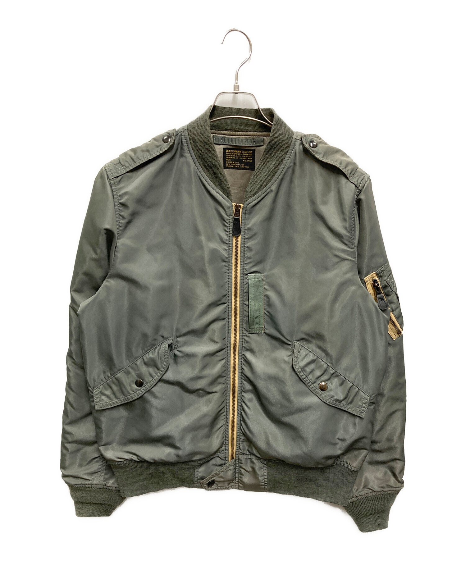 AVIREX オリーブグリーン L-2Bフライトジャケット ヴィンテージ 古着 中古・古着通販】AVIREX (アヴィレックス) L-2B VINTAGE フライト