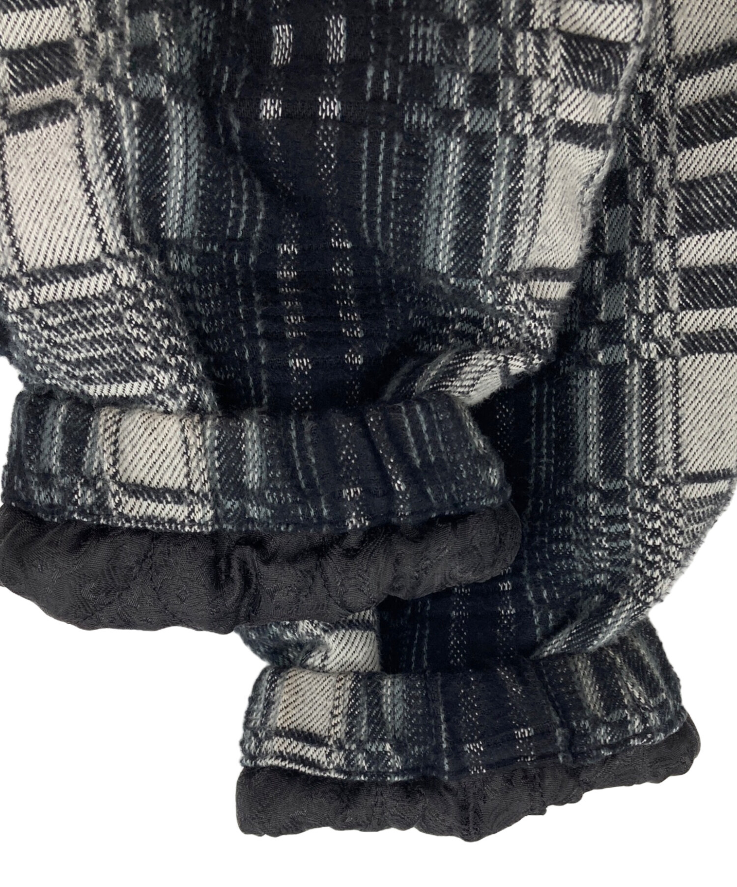 中古・古着通販】CALEE (キャリー) O/S DOBBY CHECK HARRINGTON TYPE
