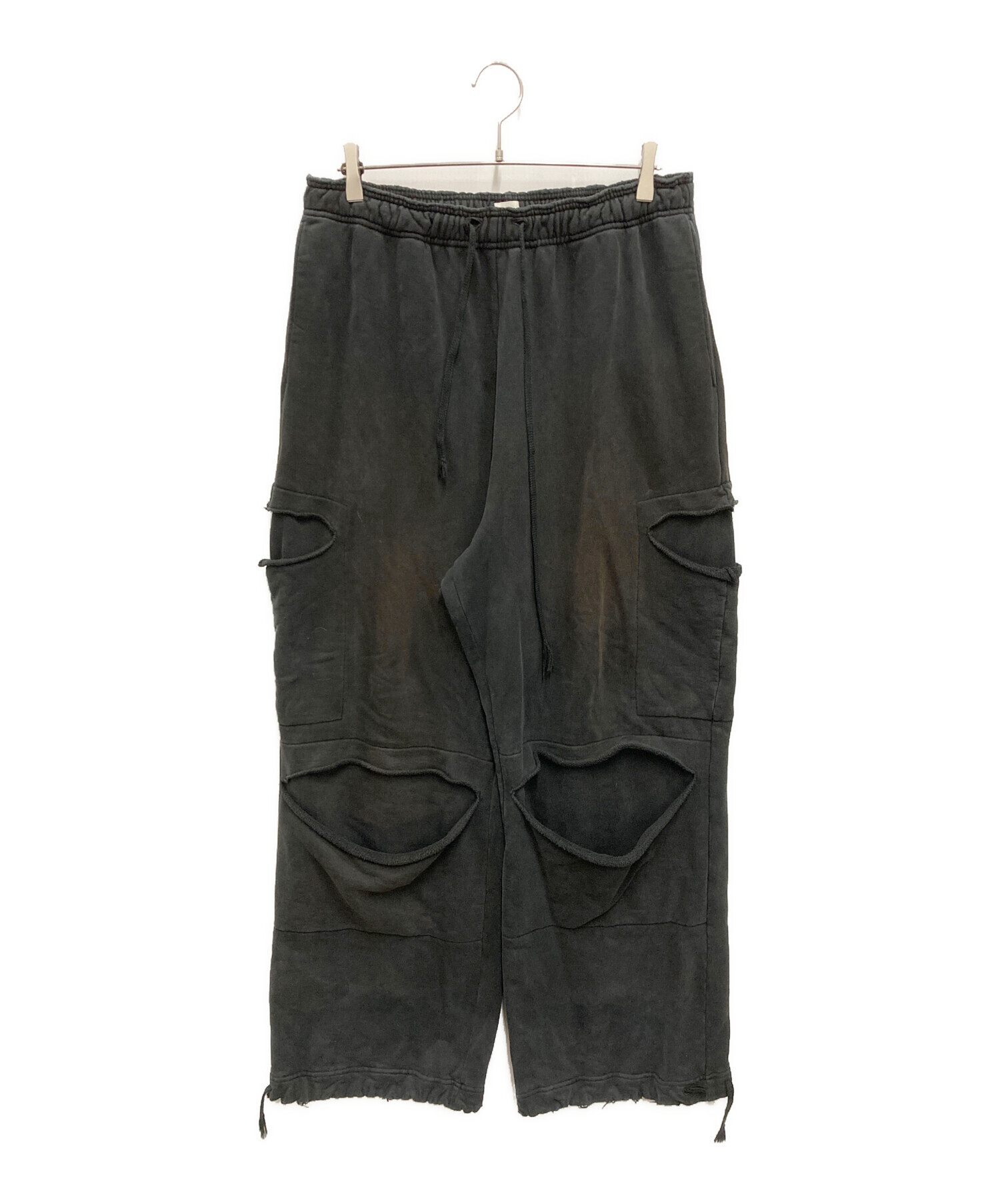中古・古着通販】TASKS (タスク) Cut Out Massive Wide Sweat Pants