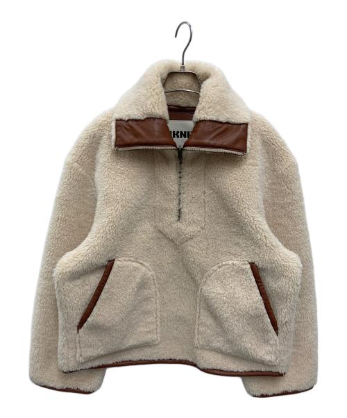 中古・古着通販】NKNIT (ンニット) vegan mouton half zip Jacket