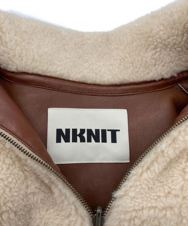 中古・古着通販】NKNIT (ンニット) vegan mouton half zip Jacket