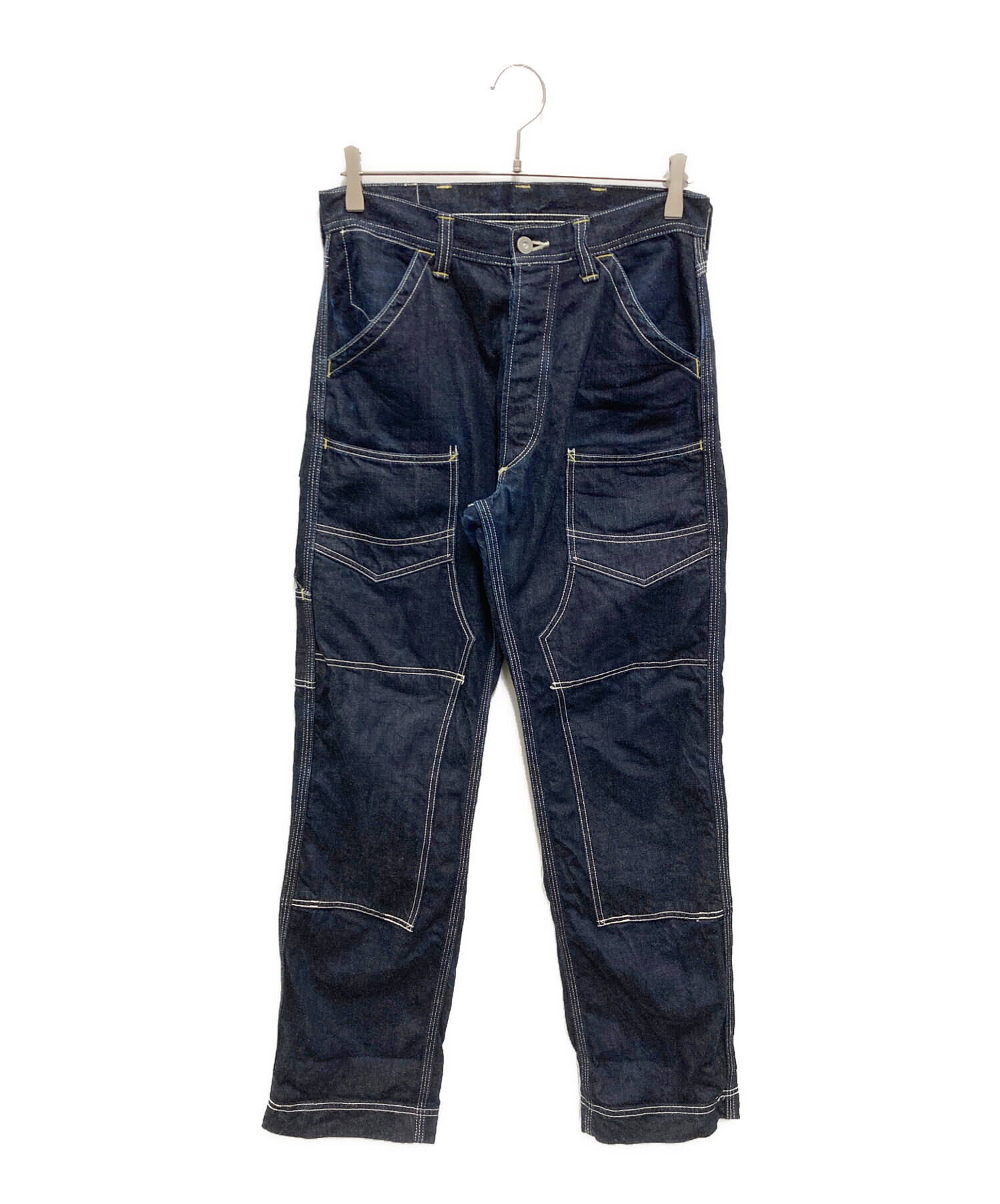 人気アメカジブランドFREEWHEELERSダブルニーデニムワークパンツ 中古・古着通販】FREEWHEELERS (フリーホイーラーズ) デリックマン