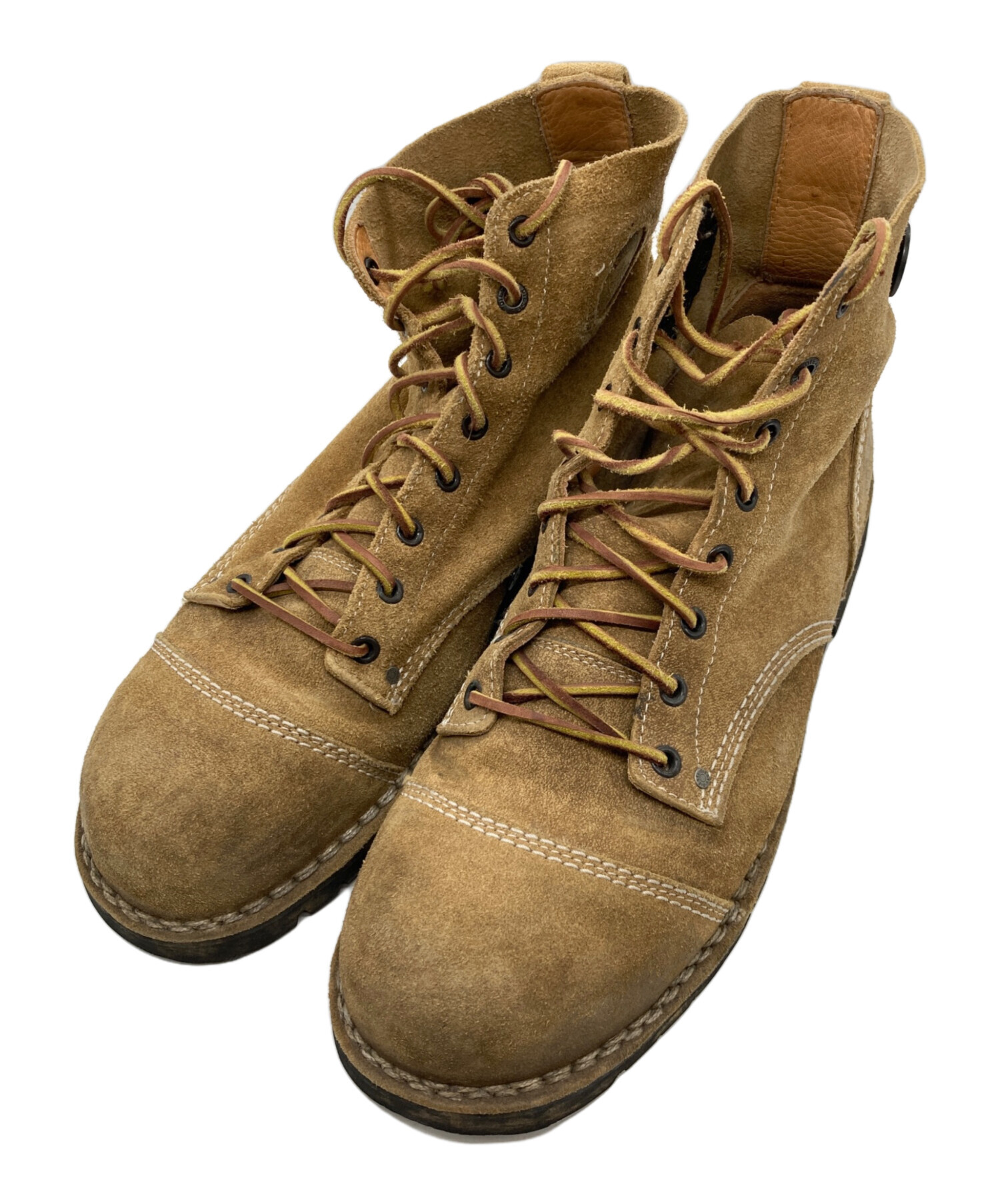 DIESEL ディーゼル スエード ドレスシューズ 中古・古着通販】DIESEL (ディーゼル) スエード ワークブーツ ブラウン