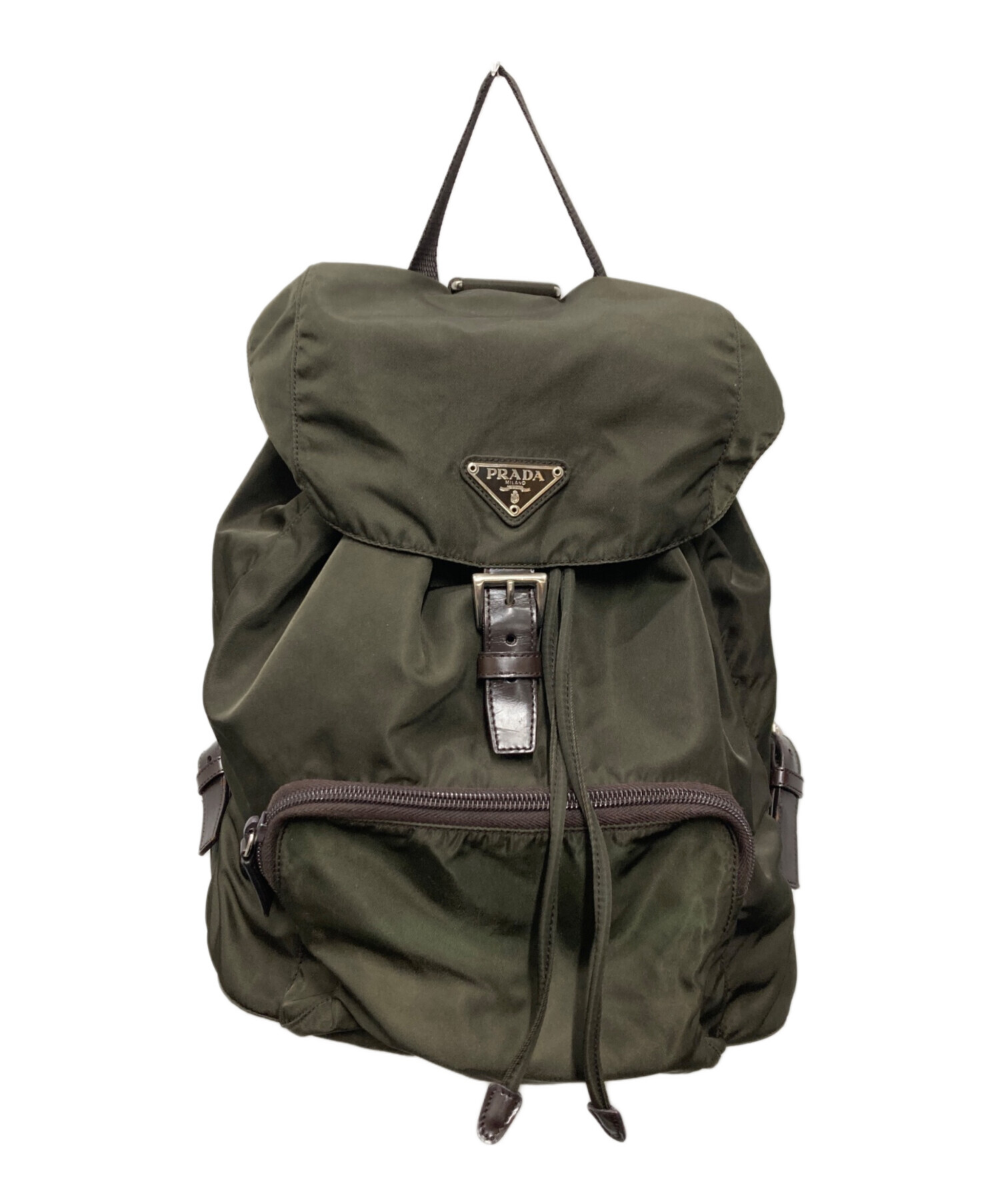 中古・古着通販】PRADA (プラダ) ナイロンリュック オリーブ｜ブランド